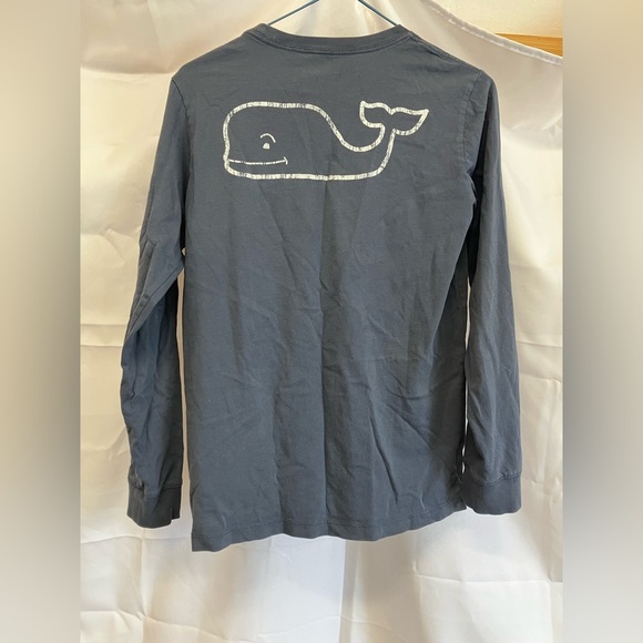Vineyard Vines Blue Long Sleeve Tee Classic Crew - Picture 2 of 4